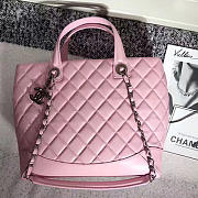 Chanel Caviar Quilted Lambskin Shopping Tote Bag Pink A260301 VS02905 - 1