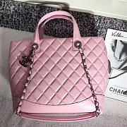 Chanel Caviar Quilted Lambskin Shopping Tote Bag Pink A260301 VS02905 - 2
