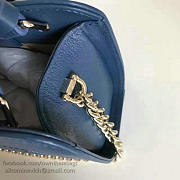 Chanel Small Label Click Leather Shopping Bag Blue A93731 VS04747 - 6