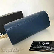 Chanel Small Label Click Leather Shopping Bag Blue A93731 VS04747 - 5