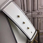 Dioraddict Calfskin Handbag Rouge in White 30cmx23cmx12cm - 3