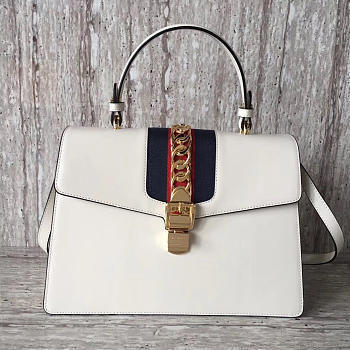 gucci sylvie leather maxi top handle bag CohotBag 2137