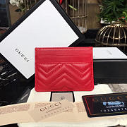 gucci marmont card case nexthibiscus red leather CohotBag  - 6
