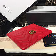 gucci marmont card case nexthibiscus red leather CohotBag  - 5