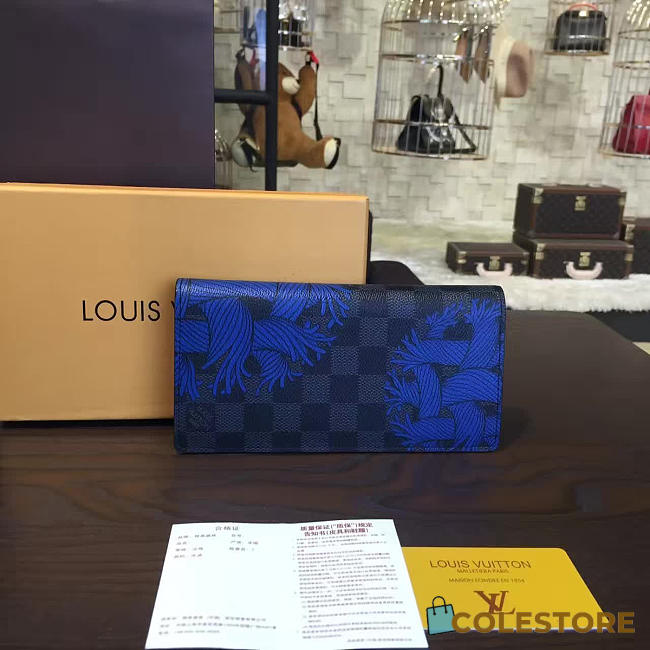 Louis Vuitton Zippy Blue 3151 - 1