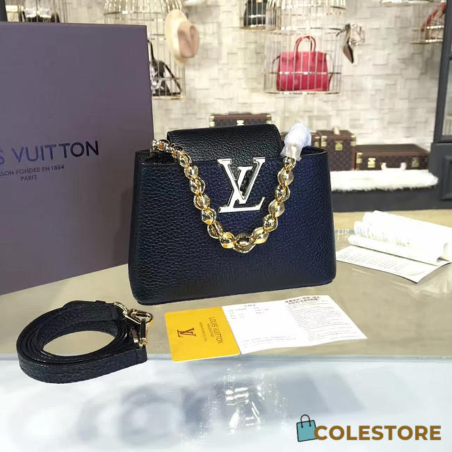 Louis Vuitton Capucines BB Black 3155 - 1
