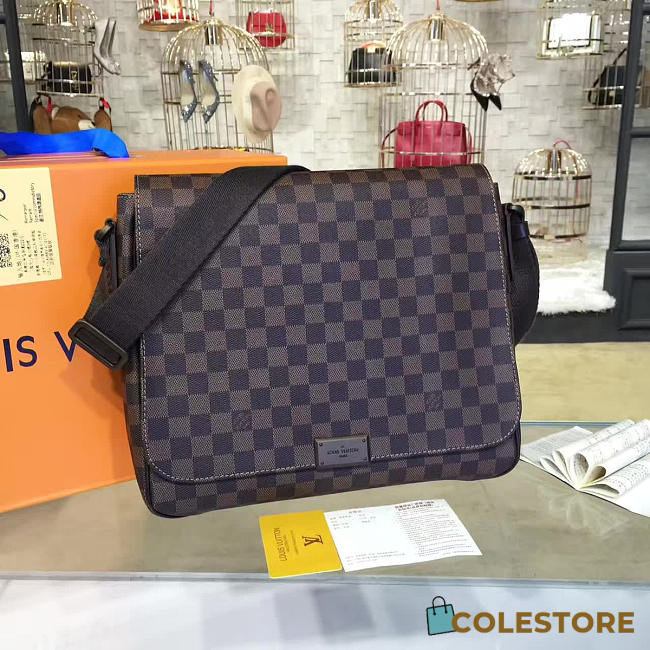  louis vuitton district CohotBag  mm damier ebène canvas 3416 - 1