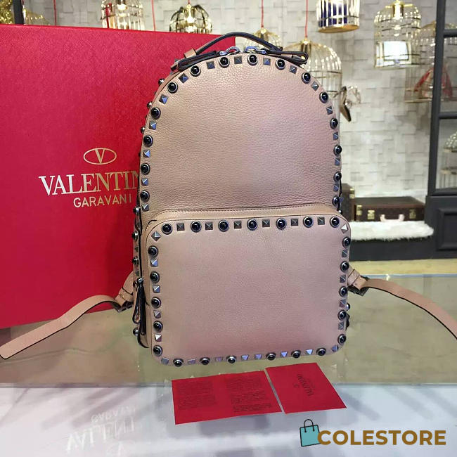 Valentino Backpack Bag Pink - 1