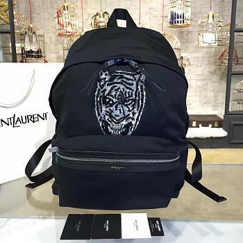 YSL Monogram Backpack Canvas 4799