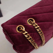 YSL Loulou Monogram Quilted Velvet Shoulder Bag Large 4801 - 4