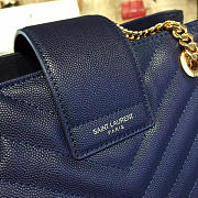 YSL Classic Shopper Blue 4821 - 6