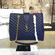 YSL Classic Shopper Blue 4821 - 2