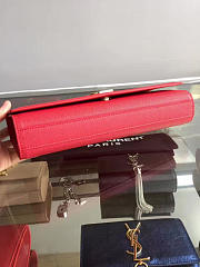 YSL Monogram Kate Clutch In Embossed Crocodile Shiny Leather 4960 - 5