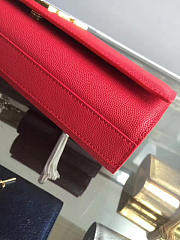 YSL Monogram Kate Clutch In Embossed Crocodile Shiny Leather 4960 - 4