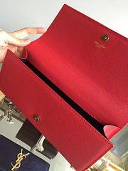 YSL Monogram Kate Clutch In Embossed Crocodile Shiny Leather 4960 - 2