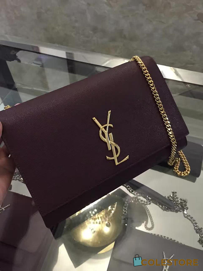YSL Monogram Kate In Grain De Poudre Embossed Leather 5025 - 1