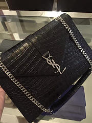 YSL Monogram College Embossed Leather Bag 5074 - 3