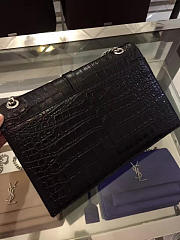 YSL Monogram College Embossed Leather Bag 5074 - 4