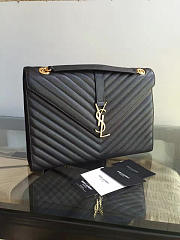 Ysl Gold Monogram College Black 5084 - 6