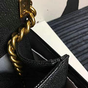 Chanel Medium Quilted Caviar Boy Bag Black Gold A13043 VS08406 - 2