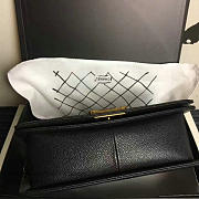 Chanel Medium Quilted Caviar Boy Bag Black Gold A13043 VS08406 - 5