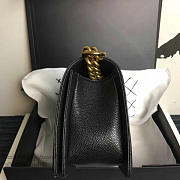 Chanel Medium Quilted Caviar Boy Bag Black Gold A13043 VS08406 - 6