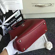 Chanel Calfskin Large Shopping Bag Burgundy A69929 VS00151 - 3