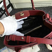 Chanel Calfskin Large Shopping Bag Burgundy A69929 VS00151 - 6