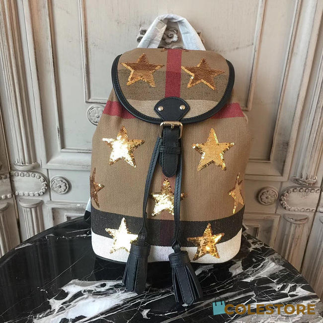 Burberry Canvas Backpack - 1
