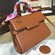 CohotBag delvaux calfskin mini tempete satchel bronw 1467 - 4