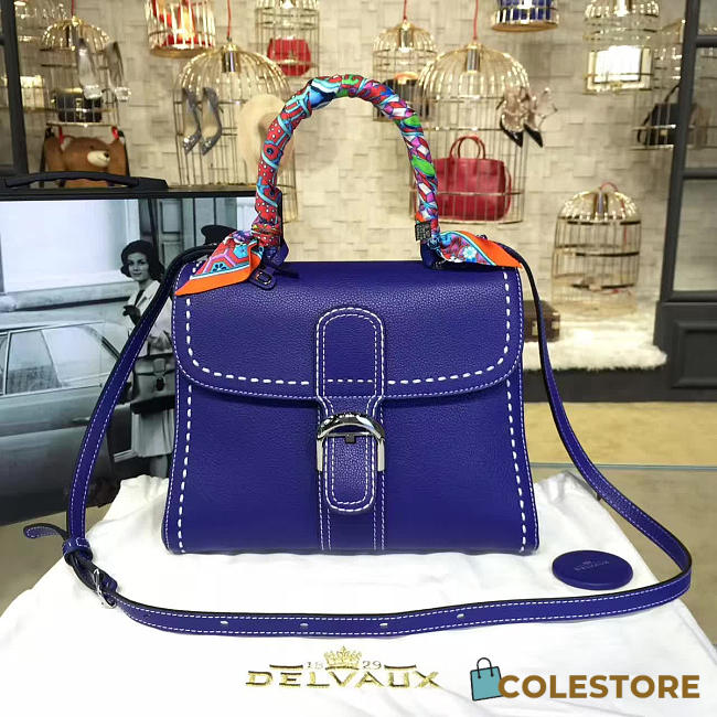 CohotBag delvaux mm brillant satchel blue 1485 - 1