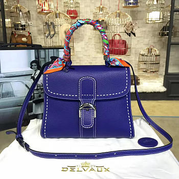 CohotBag delvaux mm brillant satchel blue 1485