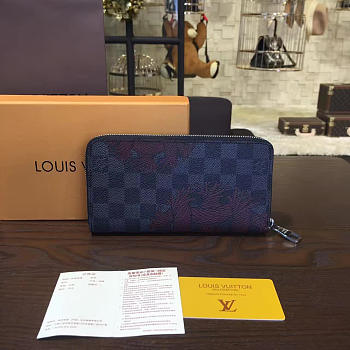 Louis Vuitton Zippy Wallet Blue 3163