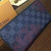Louis Vuitton Zippy Wallet Blue 3163 - 3