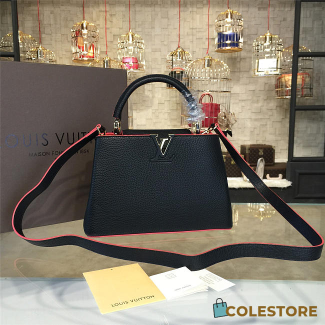 Louis Vuitton Capucines BB Noir Petale 3446 - 1