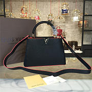 Louis Vuitton Capucines BB Noir Petale 3446 - 1