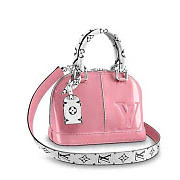 Louis Vuitton Patent Leather Alma Bb Shining Pink Bag Rose Ballem 54704  - 1