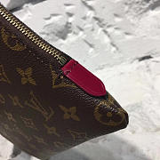 Louis Vuitton Leather Clutch Monogram Canvas Bag 3718 - 2