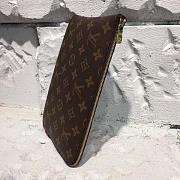 Louis Vuitton Leather Clutch Monogram Canvas Bag 3718 - 3