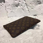 Louis Vuitton Leather Clutch Monogram Canvas Bag 3718 - 4
