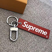 Louis Vuitton Superme Key Ring Red 3801 - 3