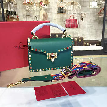 Valentino Guitar Rockstud Rolling Cross Body Bag 4423