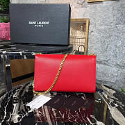 YSL Monogram Kate Grain De Poudre Embossed Leather 4953 - 2