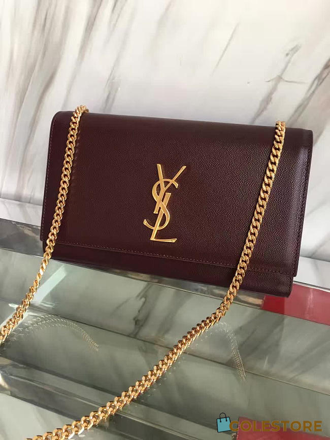 YSL Monogram Kate In Grain De Poudre Embossed Leather 5018 - 1