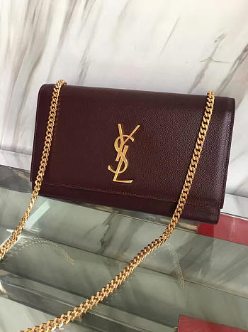 YSL Monogram Kate In Grain De Poudre Embossed Leather 5018