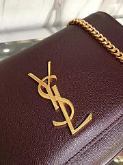 YSL Monogram Kate In Grain De Poudre Embossed Leather 5018 - 4