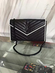 YSL Gold Monogram College Black 5073 - 2