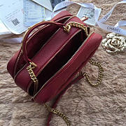 Chanel Bowling Bag Jersey & Gold-Tone Metal Wine A69924  - 5