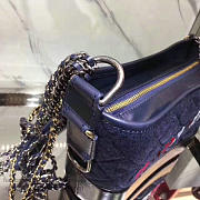 Chanel's Gabrielle Small Hobo Bag Navy Blue & Black A91810 VS02713 - 6
