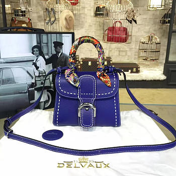 CohotBag delvaux mini brillant satchel blue 1477